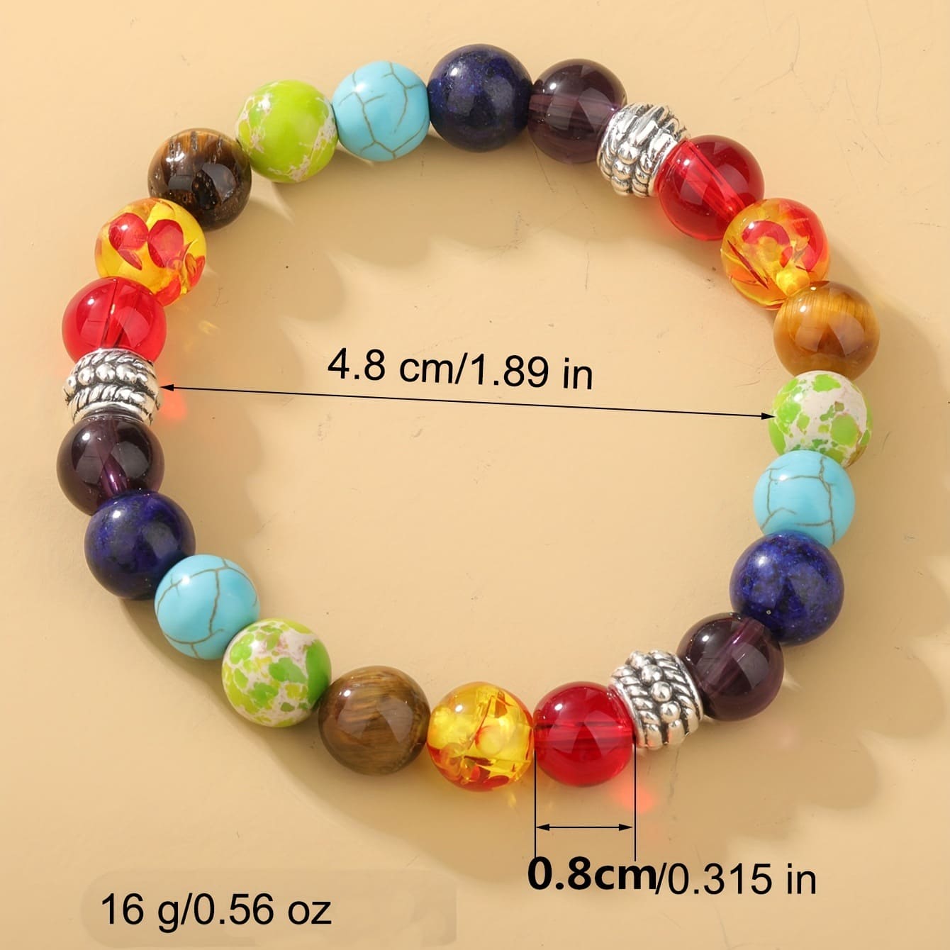 7 Chakra Energy Healing Bracelet - Natural Stone Balance for Meditation & Yoga Practice