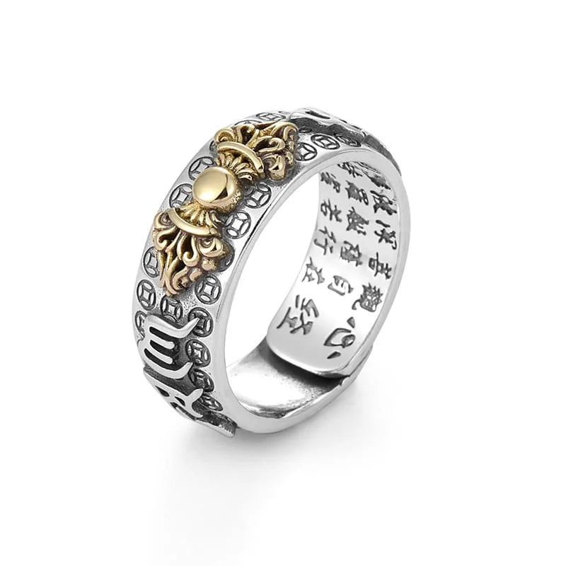 Feng Shui Pixiu Mantra Ring - Wealth & Protection